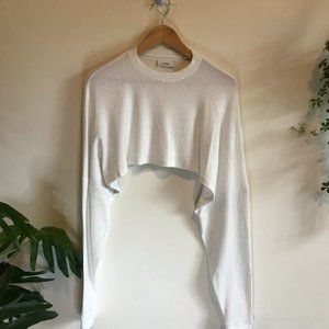 Joah Brown cropped knit sweater